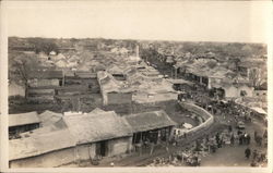 Overview of Rural Town Postcard