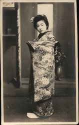 Portrait of Japanese Woman Asian Postcard Postcard Postcard