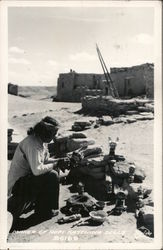 Maker of Hopi Kachina Dolls Postcard