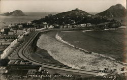 Aerial View of Shore Postcard