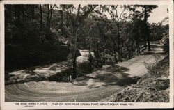 Hair-Pin Bend Near Cinema Point, Great Ocean Road, Vic. Postcard