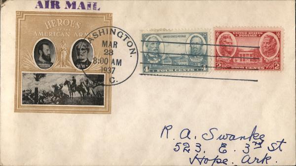Heroes of the American Army First Day Covers