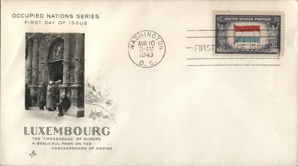 Occupied Nations Series - Luxembourg First Day Covers