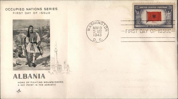 Albania - Occupied Nations Series First Day Covers