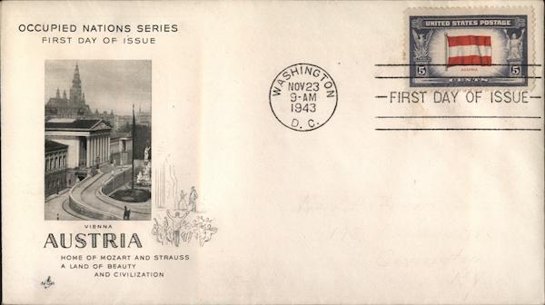 Austria - Occupied Nations Series First Day Covers