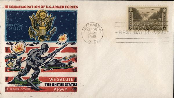 In Commemoration of US Armed Forces First Day Covers