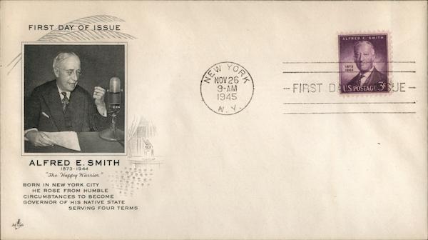 Alfred E. Smith 1873-1944 First Day Covers