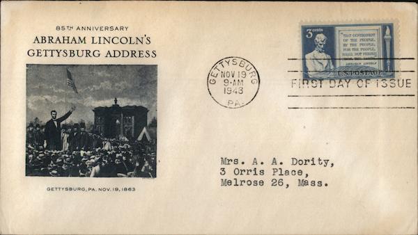 85th Anniversary, Abraham Lincoln's Gettysburg Address