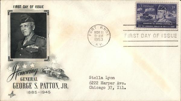 Honoring General George S. Patton, Jr. First Day Covers