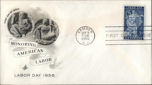 Honoring American Labor - Labor Day 1956 First Day Covers