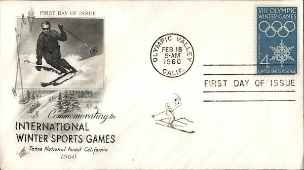 Commemorating International Sports Games, Tahoe National Forest, California 1960