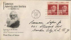 Famous Americans Series Inventors Samuel F.B. Morse 1791-1872 Artist, Inventor of the Telegraph First Day Covers First Day Cover First Day Cover