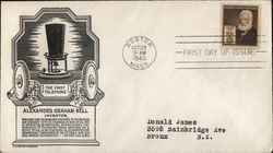 The First Telephone Alexander Graham Bell Inventor First Day Cover