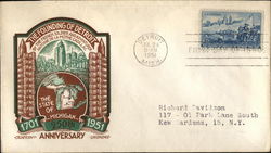 The Founding of Detroit in the State of Michigan First Day Cover