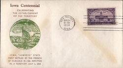 Iowa Centennial Celebrating the Establishment of the Territory First Day Cover
