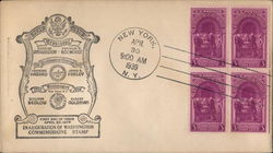 Inauguration of Washington Commemorative Stamp First Day Cover
