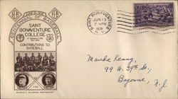 Centennial of Baseball 1839-1939 - Saint Bonaventure College - Contributions to Baseball First Day Cover