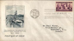 Commemorating the opening of Panama Canal August 15th 1914 - 1914-1939 First Day Cover