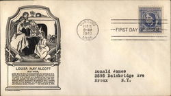 Louisa May Alcott Author First Day Cover