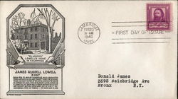 James Russell Lowell - Poet First Day Covers First Day Cover First Day Cover First Day Cover