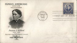 Francis E. Willard 1839-1898 First Day Cover