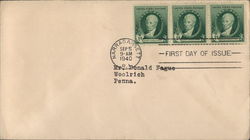 Gilbert Charles Stuart, Artist First Day Cover