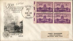 50th Anniversary of the Admission to Statehood of Idaho First Day Cover
