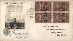 50th Anniversary of the Admission to Statehood of Wyoming First Day Cover