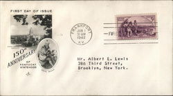 150th Anniversary of Kentucky Statehood - State Capitol, Daniel Boone First Day Cover