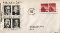 United Nations Stamp - Victory Through Unity First Day Cover