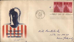 "Life, Liberty and the Pursuit of Happiness" - Thomas Jefferson First Day Cover