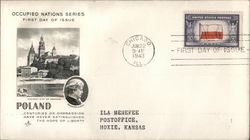 Occupied Nations Series - Poland Centuries of oppression have never extinguished the hope of liberty First Day Cover