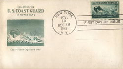 Honoring the U.S. Coast Guard in in World War II First Day Covers First Day Cover First Day Cover First Day Cover