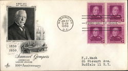 1850-1950 Samuel Gompers American Labor Leader 100th Anniversary First Day Cover