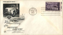 50th Anniversary Pure of the Trucking Industry First Day Cover