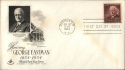 Honoring George Eastman 1854-1954 First Day Covers First Day Cover First Day Cover First Day Cover