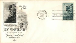 150th Anniversary Of the Discovery of the "Great Stone Face" 1805 - 1955" First Day Cover