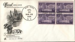 Official Fipex Cover 5th International Philatelic Exhibition New York City 1956 First Day Cover