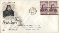 Devils Tower National Monument 1906-1956 First Day Cover
