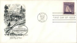 350th Anniversary Virginia of Sagadahock First Seagoing Ship Built in America 1607 - 1957 First Day Cover