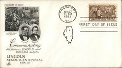 Commemorating the Famous Lincoln and Douglas Debates First Day Cover