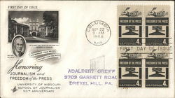 Honoring Journalism and Freedom of the Press First Day Cover