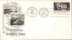 Commemorating the Opening of the St. Lawrence Seaway, 1959 First Day Cover