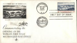 Commemorating the Opening of the World's First Fully Mechanized Post Office First Day Covers First Day Cover First Day Cover First Day Cover