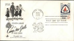 Golden Jubilee - Camp Fire Girls, 1910-1960 First Day Cover