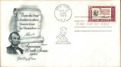 American Credo Series,1960 First Day Cover