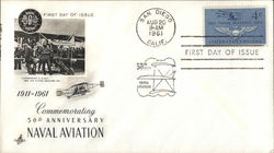 Commemorating 50th Anniversary Naval Aviation 1911 - 1961 First Day Cover