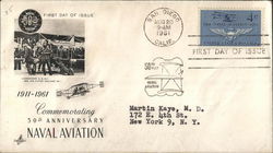 Commemorating 50th Anniversary Naval Aviation First Day Cover