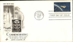 Commemorating First Successful Orbital Flight by an American Feb. 20, 1962 John H. Glenn First Day Cover