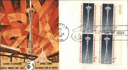 Century 21 Exposition Seattle, Washington Collectors club of Seattle First Day Cover